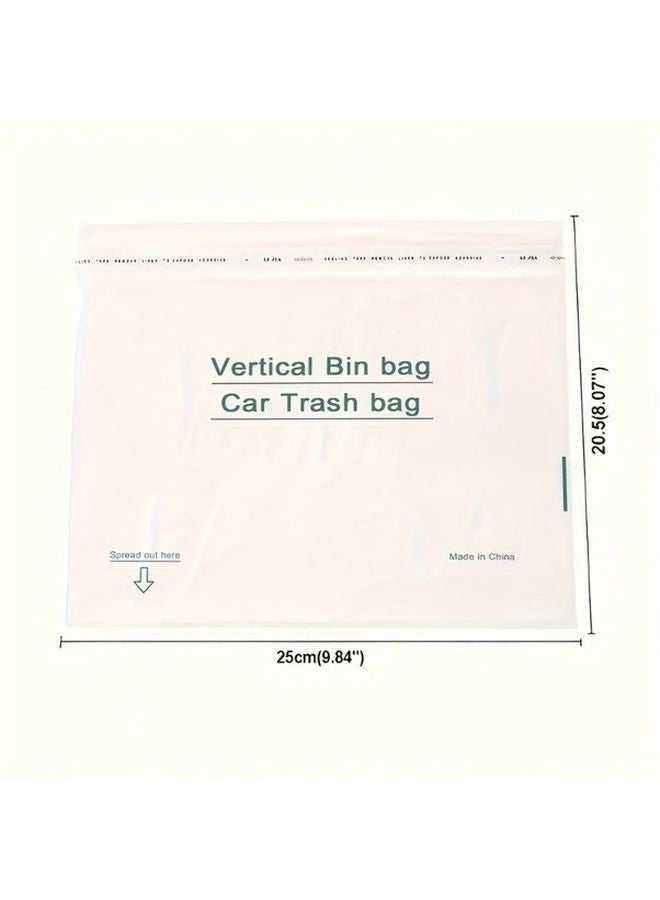 100 قطعة أكياس قمامة سيارة يمكن التخلص منها، تصميم متين ومُحسّن ومُكثف للسيارة والمطبخ والسفر - Image 4